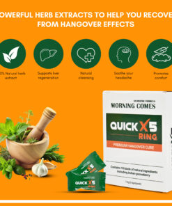 Morning Comes Quick 5X Ring- Hangover Gummies- Premium Hangover Cure